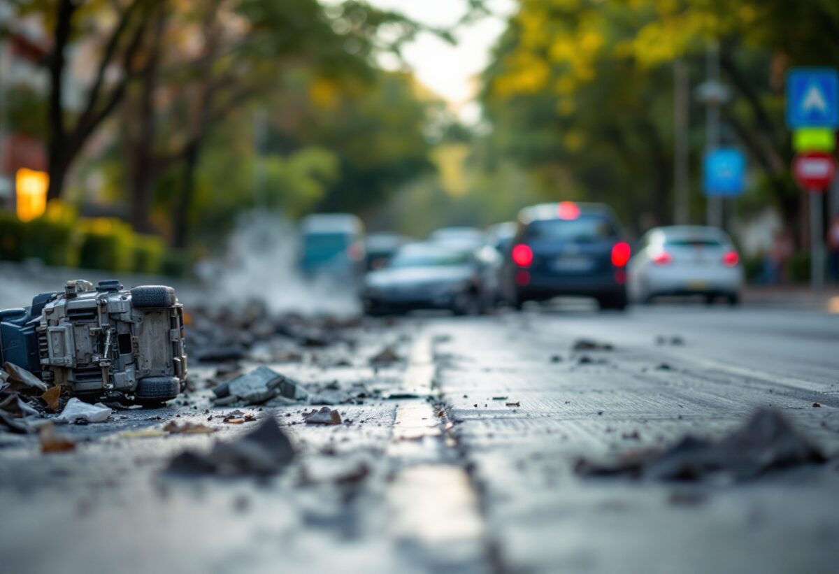 Incidente stradale a Corsico: un ferito grave ma non in pericolo di vita
