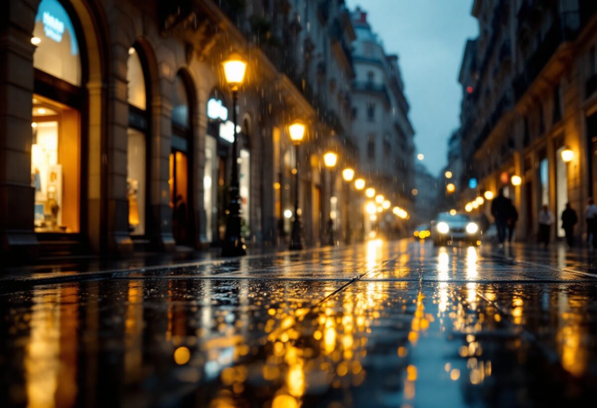 Maltempo a Milano: pioggia incessante e temperature miti per tutta la settimana