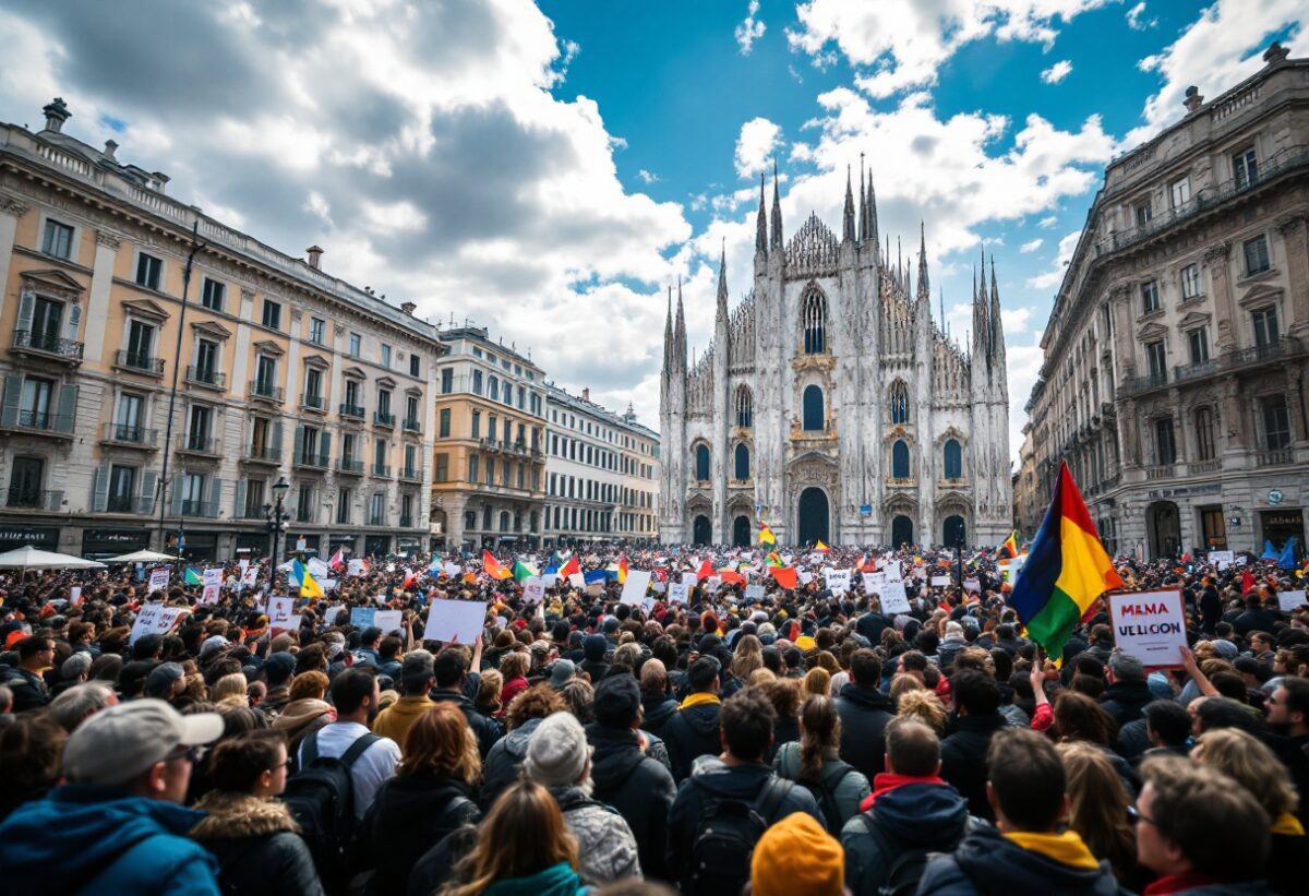 Proteste animaliste contro Ahold Delhaize e Pandora a Milano