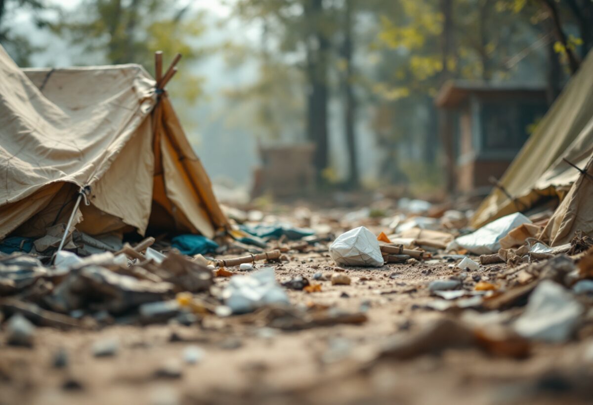 Operazione contro il degrado urbano a Rozzano: sgomberato un accampamento abusivo