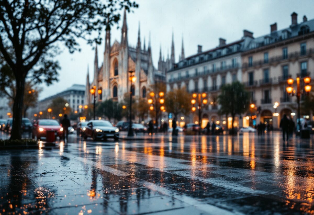 Previsioni meteo: weekend instabile con piogge a Milano