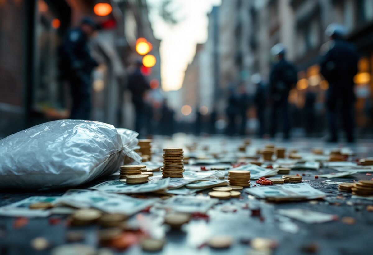 Arresto a Milano: scoperta di eroina e ingente somma di denaro