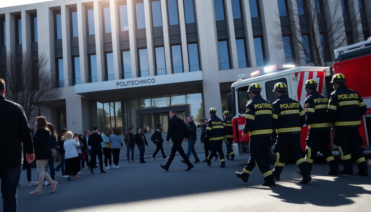 Emergenza al Politecnico di Milano: evacuazione per rischio esplosione