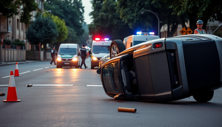 Incidente a Rho: auto ribaltata, feriti un settantenne e una bambina