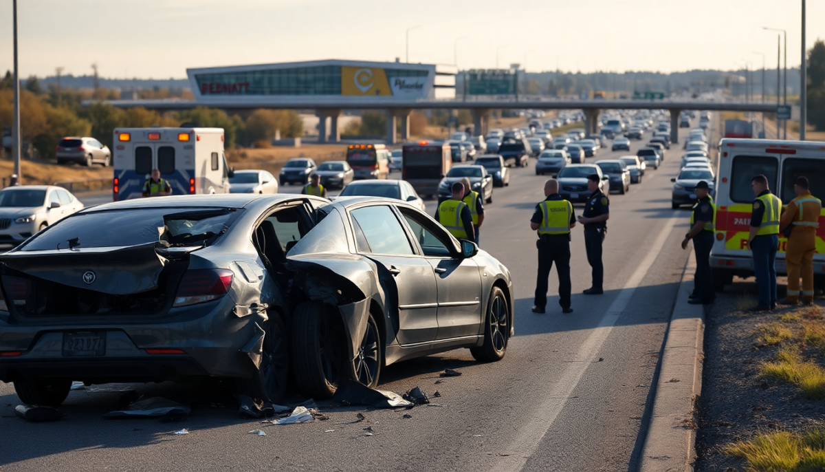 Incidente stradale grave nei pressi del Bennet