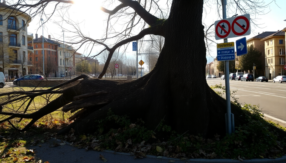 Incidenti urbani: la caduta di un albero a Legnano e le sue implicazioni