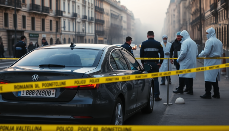 Indagini su una morte misteriosa in auto a Milano