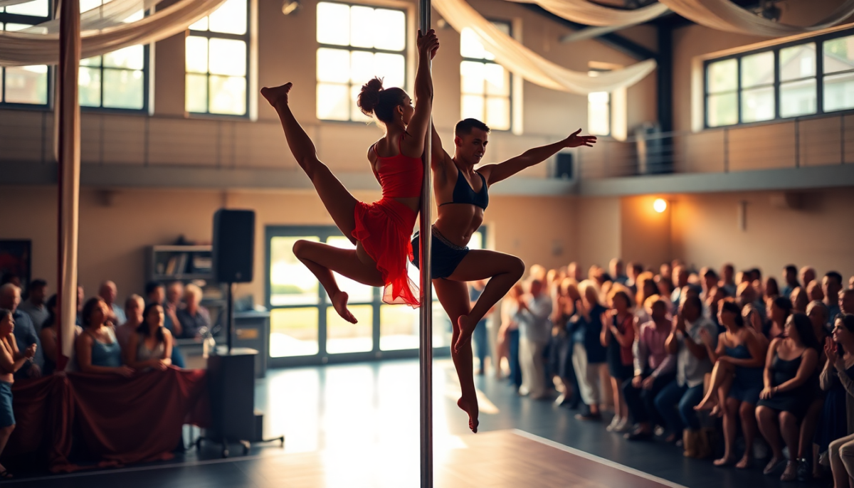 Le pole dancers incantano il pubblico con uno spettacolo straordinario a Sedriano
