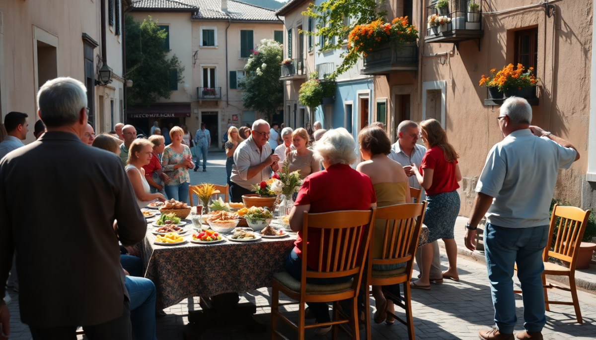 Un tavolo in strada: come la convivialità unisce le comunità