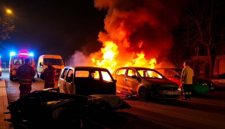Incendio notturno a Trezzano: cause e conseguenze
