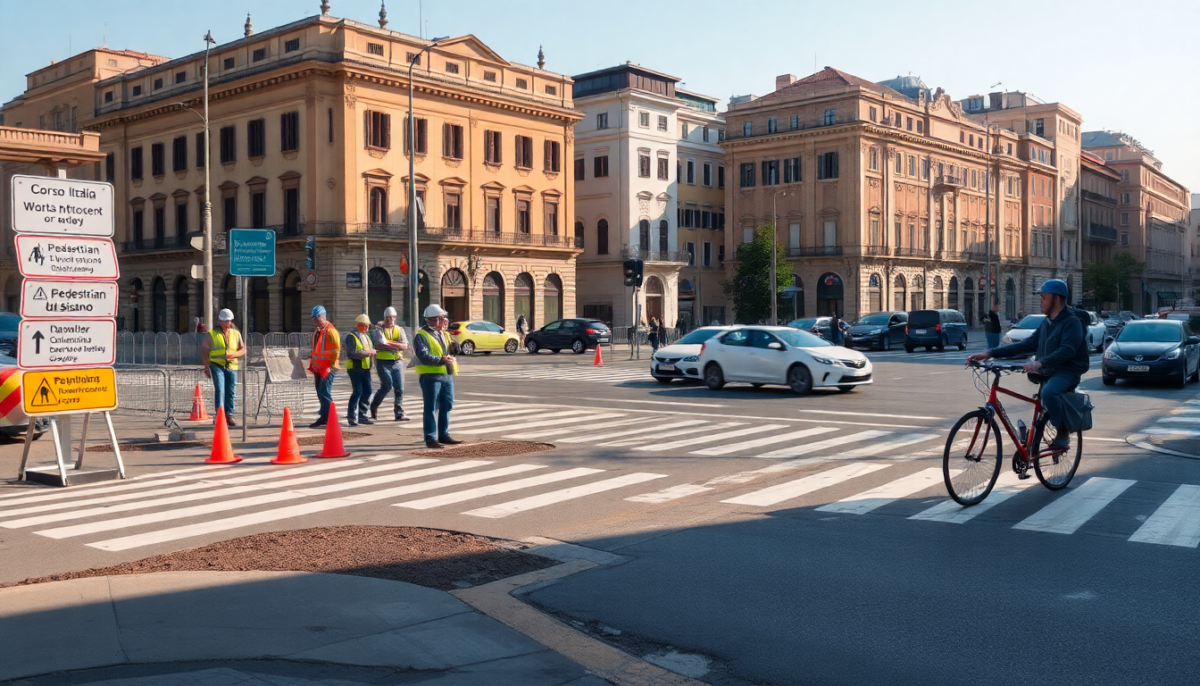 Messa in sicurezza incrocio Corso Italia e via Alberto da Giussano a Legnano