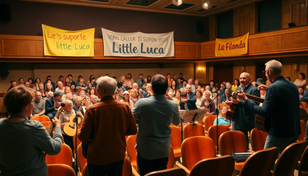 Un concerto di beneficenza per il piccolo Luca: Gente in Comune in azione