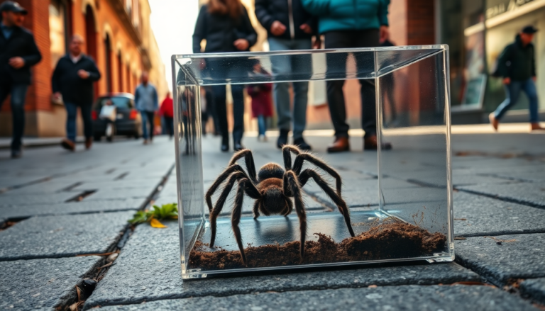 Un ragno tarantola lasciato in strada: cosa ci insegna?