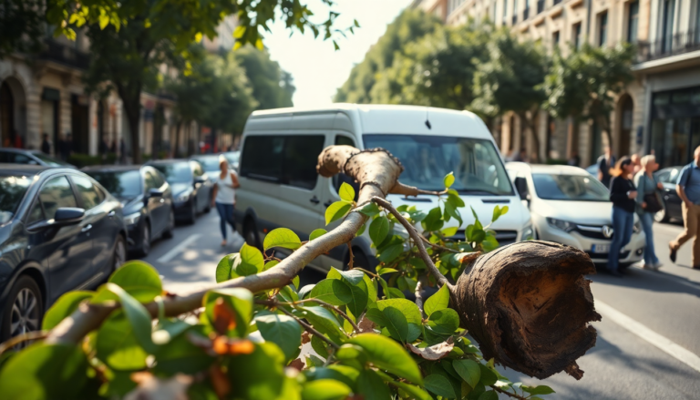 Incidente a Milano: il ramo che ha sfiorato il dramma