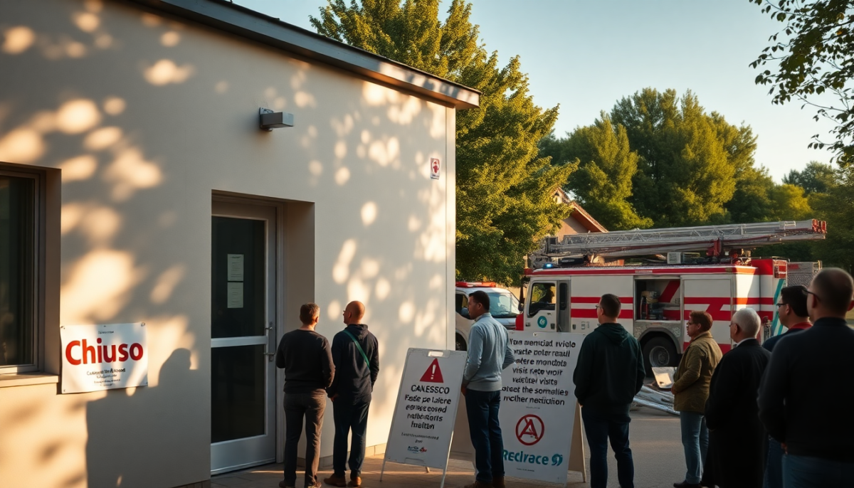 Interruzione dei servizi medici a Novate Milanese per problemi idrici