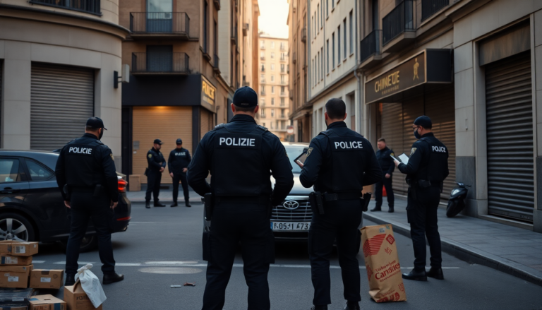 Operazione della polizia contro la criminalità cinese a Milano