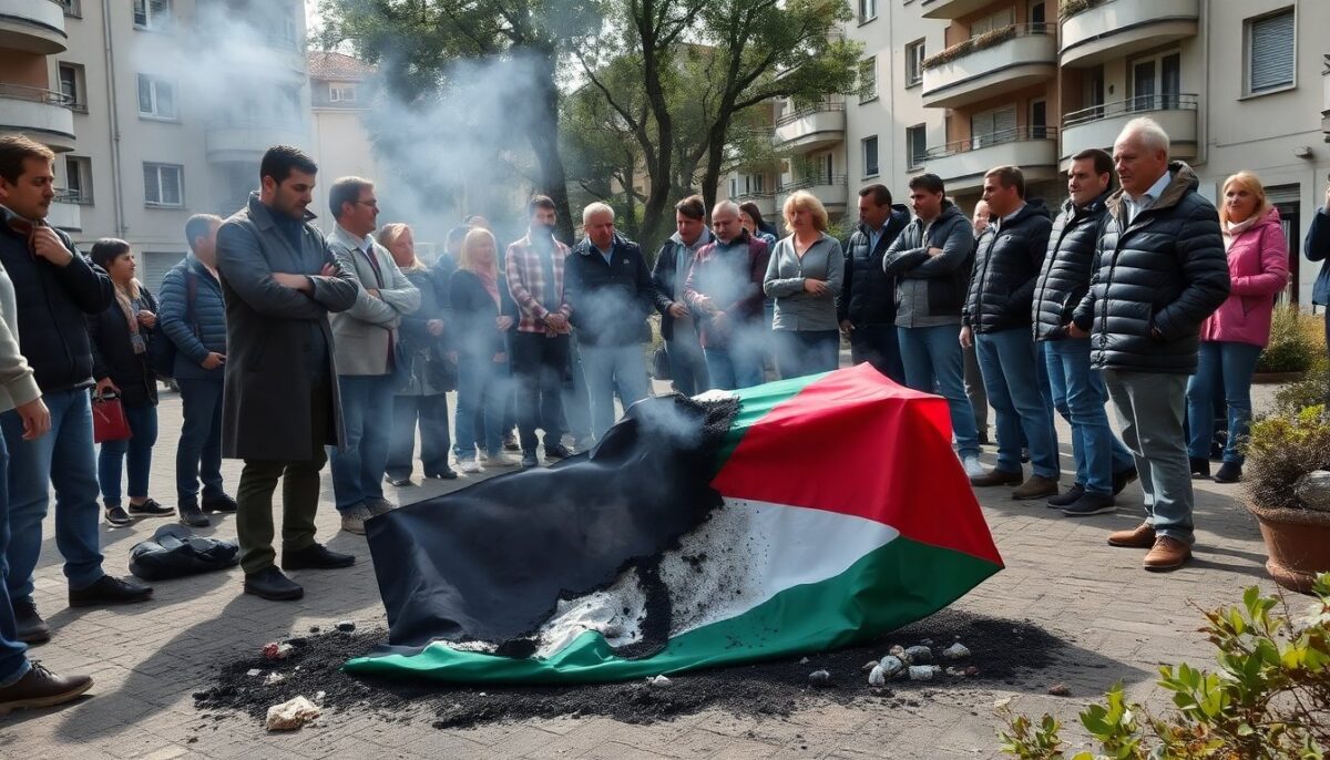 Attacco contro la bandiera palestinese a Trezzano sul Naviglio: cosa è successo?