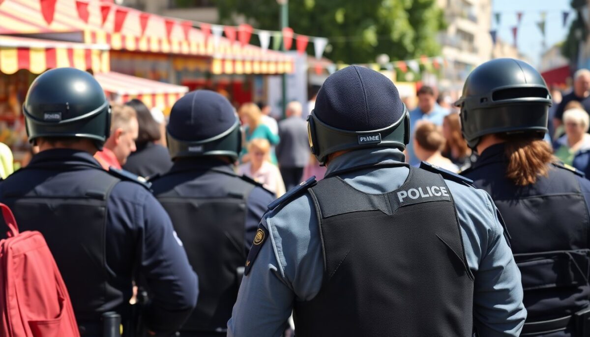 Festa del paese a Cornaredo: controlli della polizia tra sicurezza e preoccupazioni