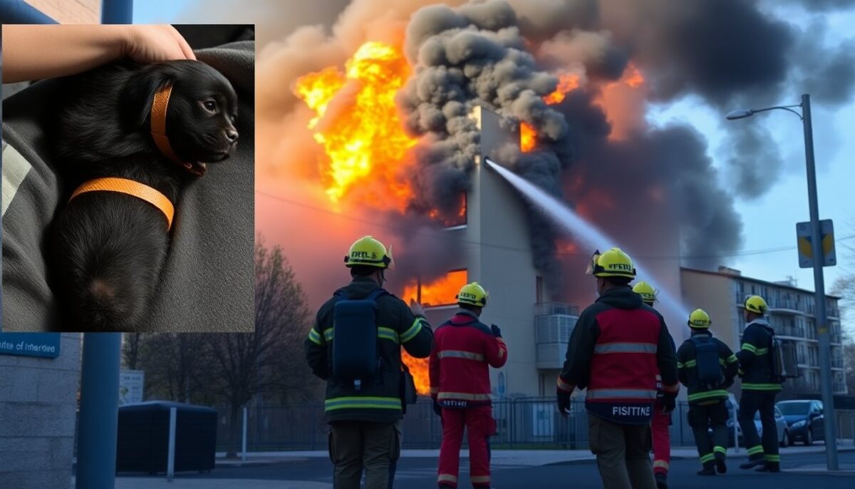 Incendio a Milano: tragica perdita e ferite gravi per un cane in pericolo