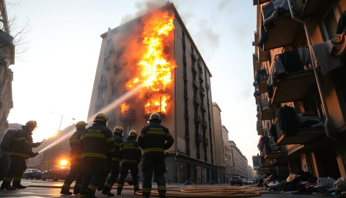 Incendio a Milano: un palazzo in fiamme crea panico tra i residenti