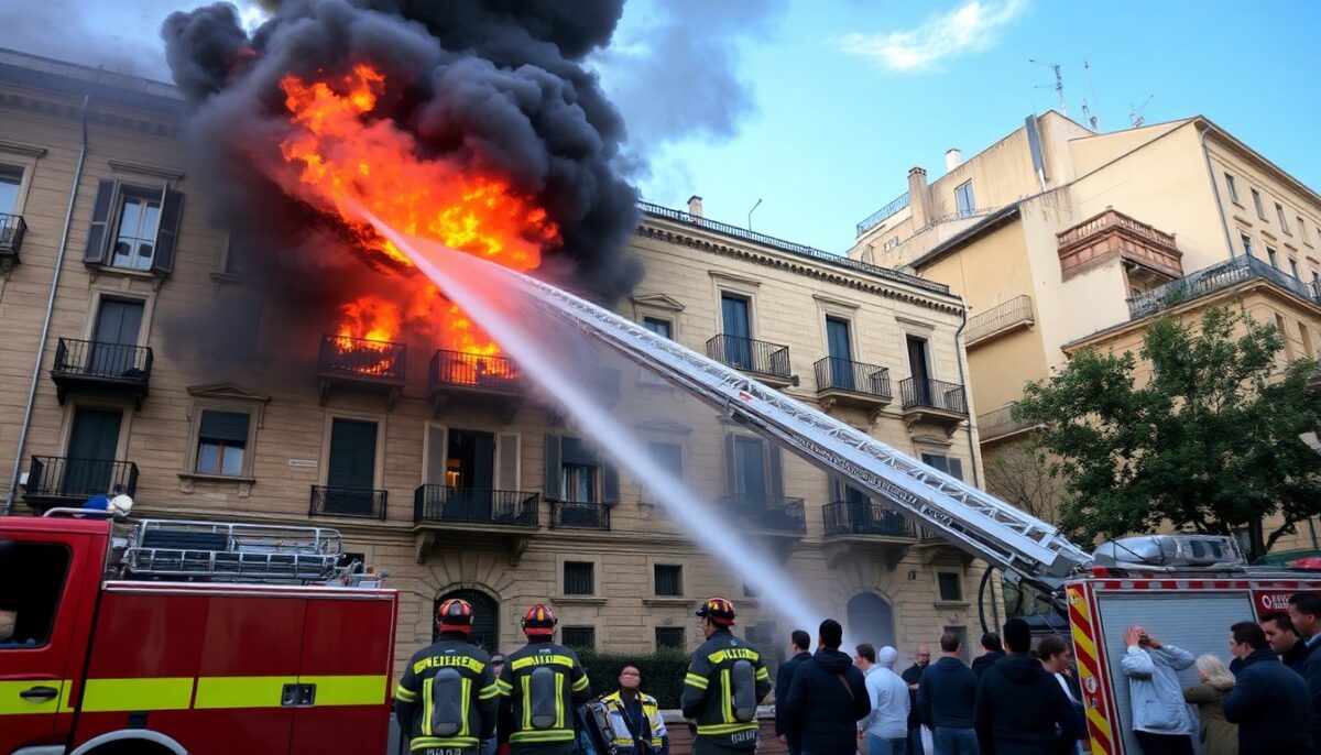 Incendio a Roma: 300 persone evacuate dalle abitazioni