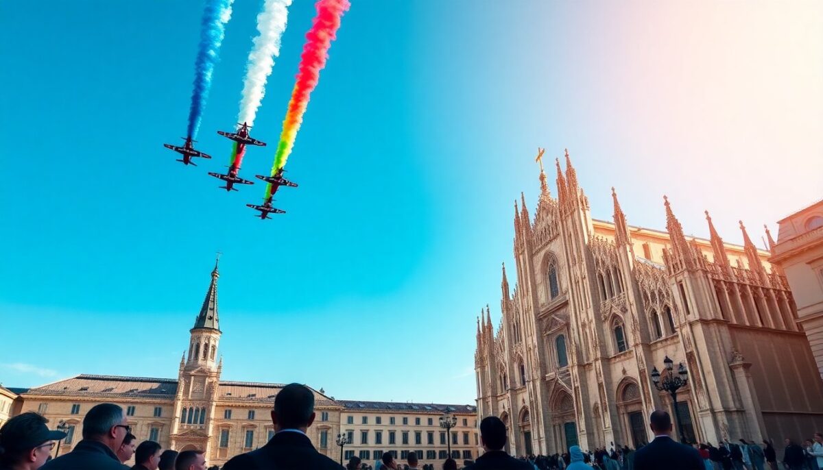 Le Frecce Tricolori: Festeggiamenti per l’Aeronautica a Milano