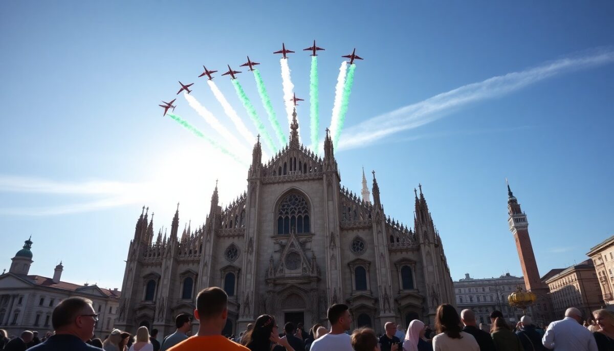 Milano Festeggia il Centenario dell’Aeronautica con le Incredibili Frecce Tricolori