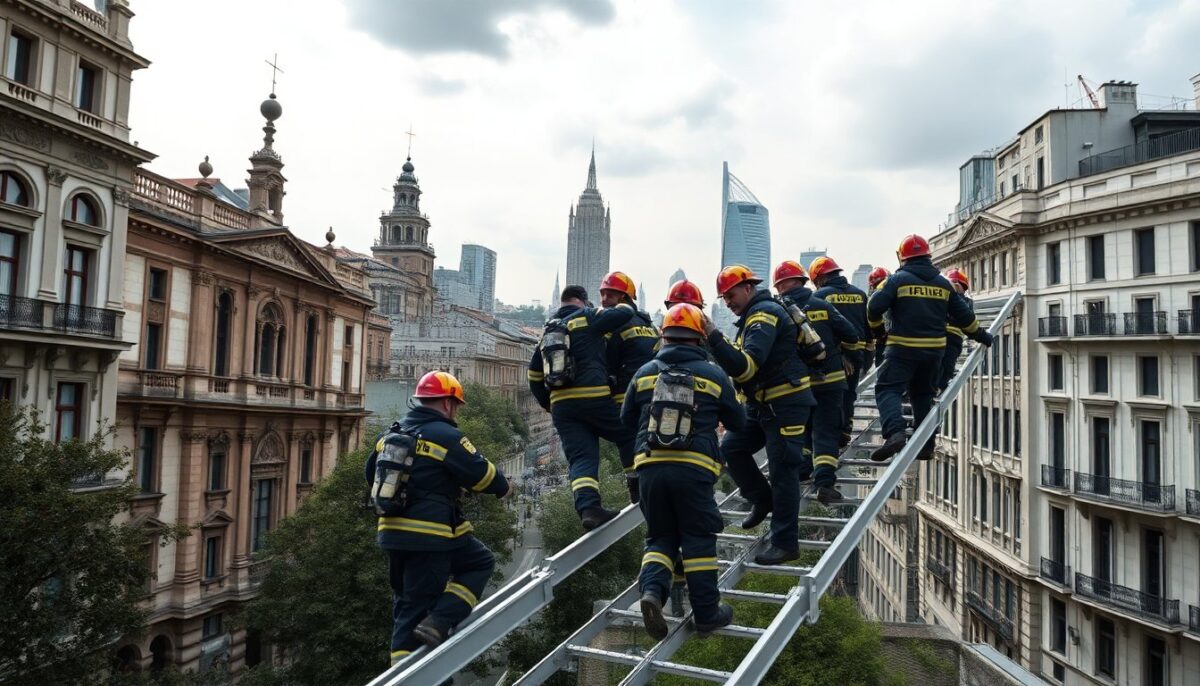 Milano ricorda i vigili del fuoco dell’11 settembre con una scalata simbolica