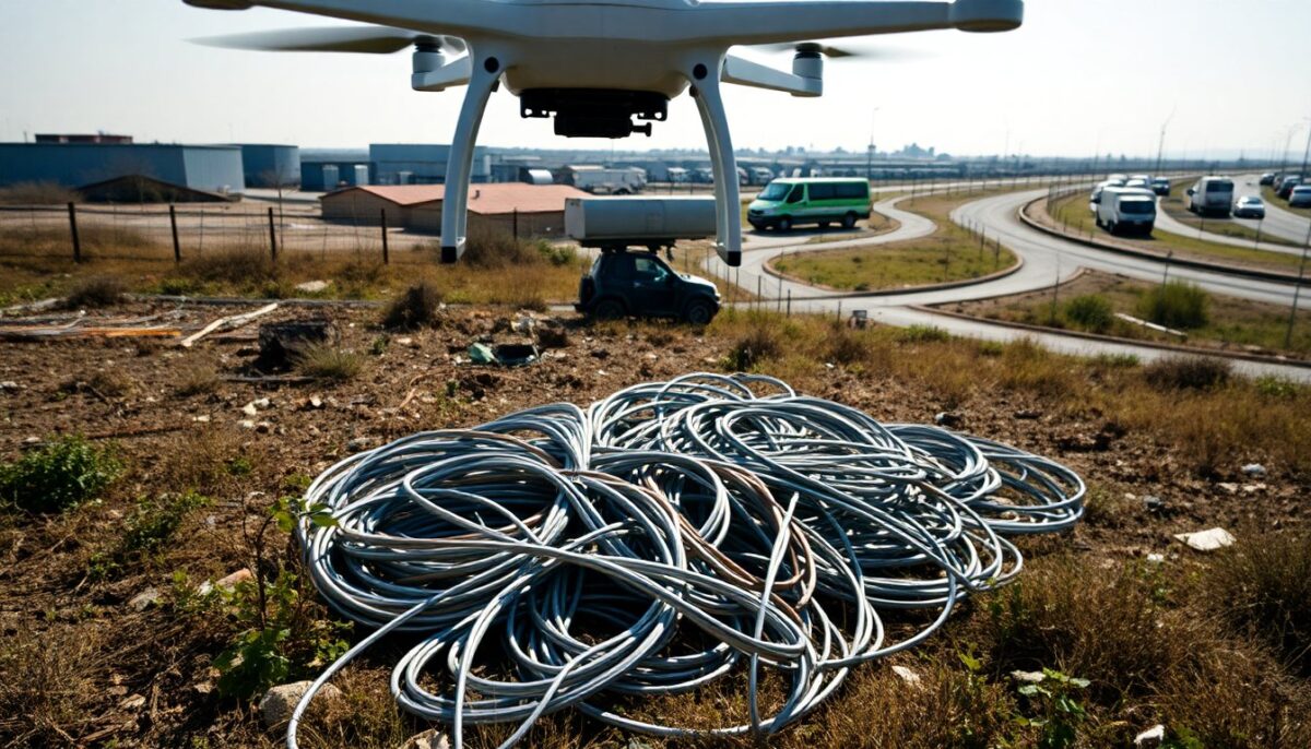 Rame Rubato Scoperto a Rozzano Grazie all’Uso di un Drone