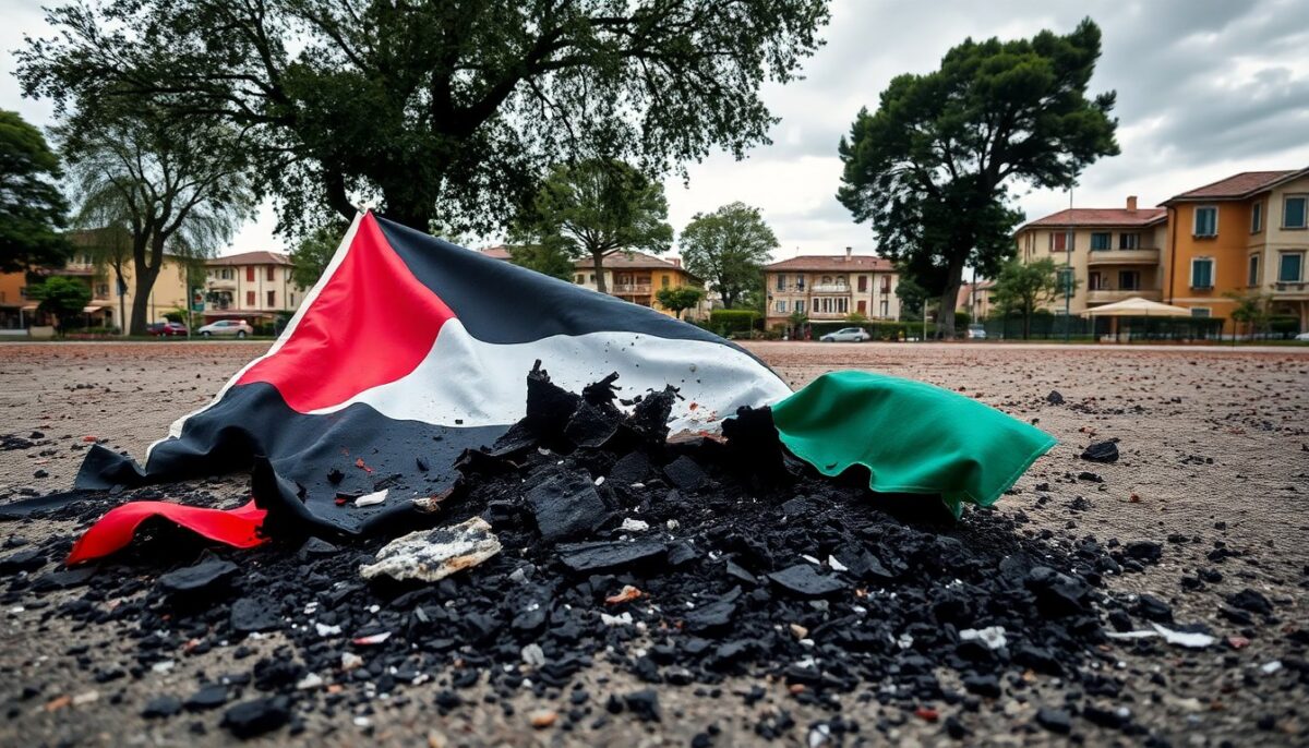 Vandali Attaccano la Bandiera Palestinese a Trezzano sul Naviglio: Un Atto di Intolleranza