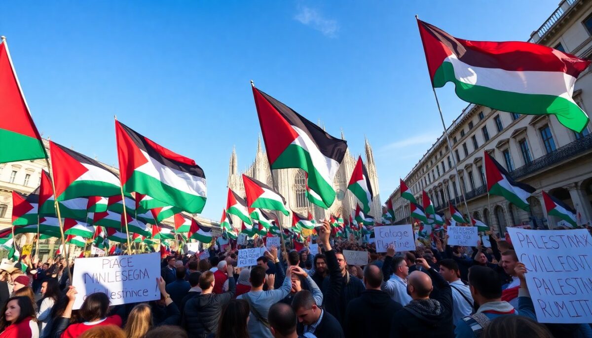 Ampia partecipazione a Milano per la Palestina e la Flottiglia Globale di Sumud