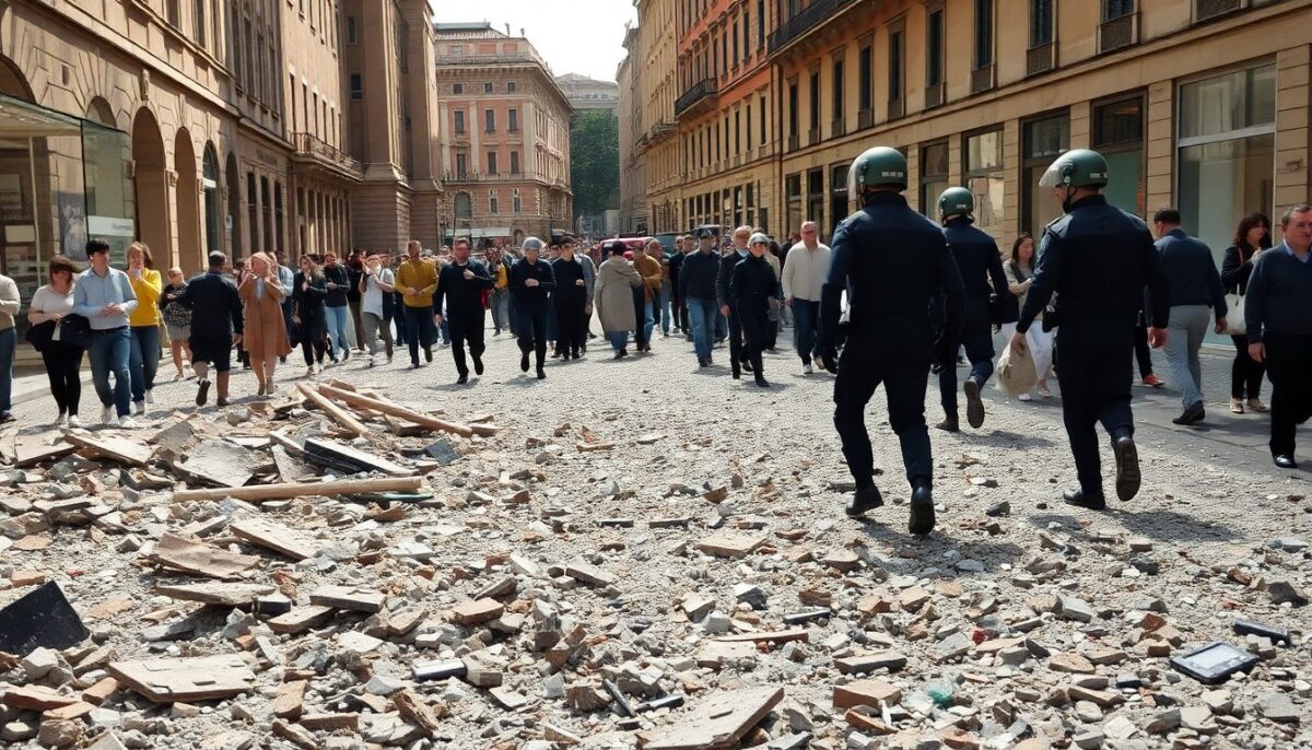 Esplosione devastante in centro città provoca caos e feriti