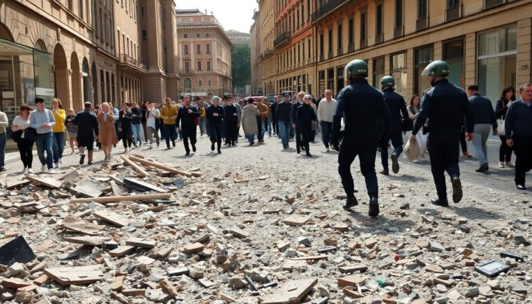 Esplosione devastante in centro città provoca caos e feriti