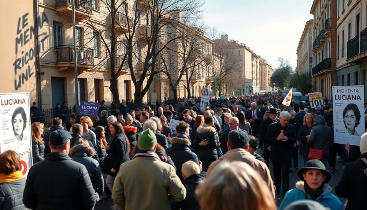 Il ricordo di Luciana Ronchi: centinaia di persone in marcia per la giustizia