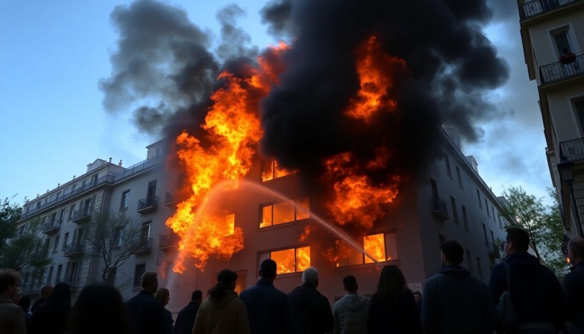 Incendio a Milano: palazzo in fiamme, evacuazione in corso
