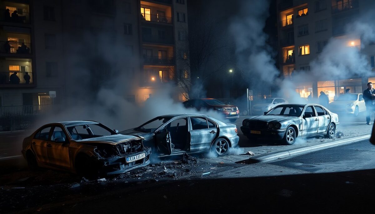 Incendio a Milano: Tre Auto Distrutte e Indagini in Corso