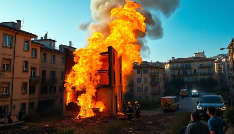 Incendio a Roma: centinaia di evacuati in corso