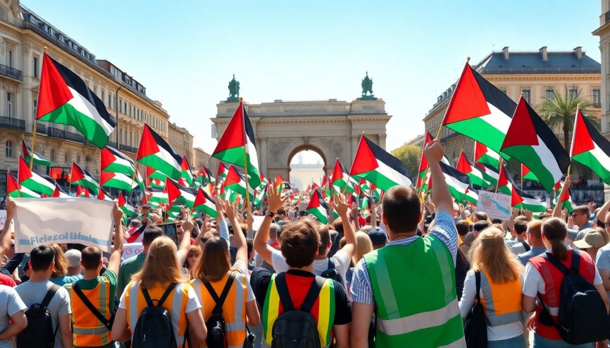 Milano in Piazza per la Palestina durante lo Sciopero Generale
