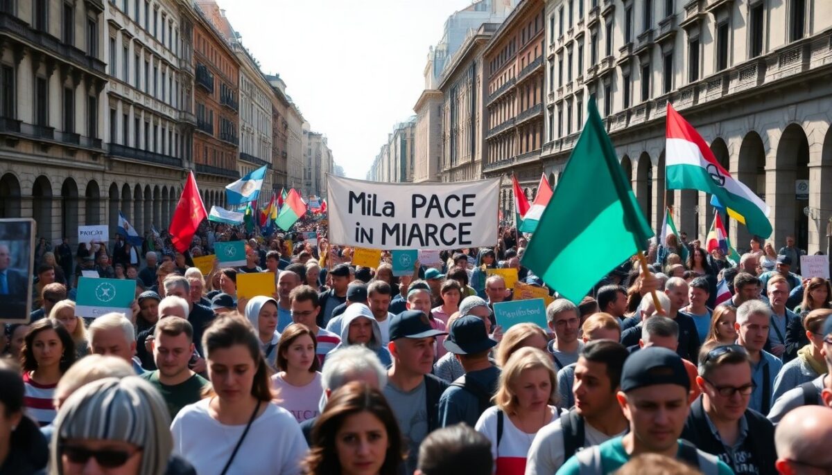 Milano per la Pace: Oltre 30.000 Partecipanti al Corteo di Mobilitazione