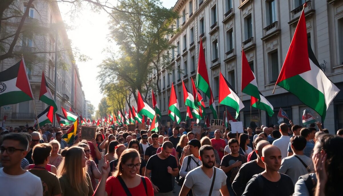 Milano scende in piazza per la Palestina durante lo sciopero generale