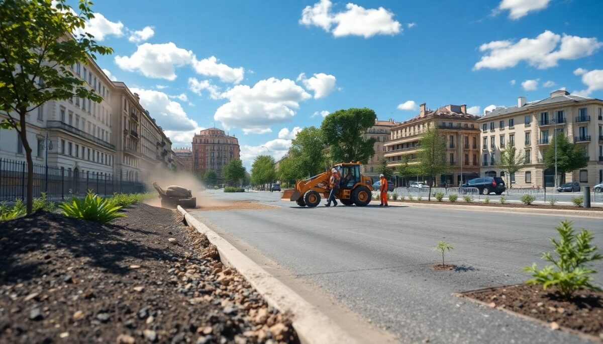 Riqualificazione di Via Toce: Aree Verdi e Soluzioni Drenanti per un Ambiente Sostenibile