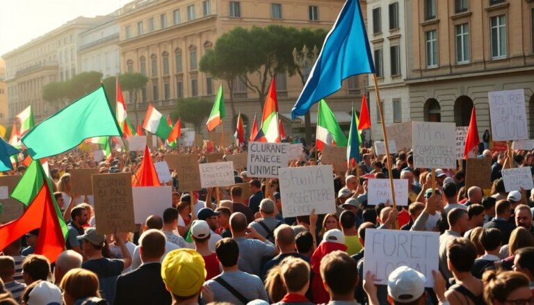 Sciopero generale in Italia: proteste di lavoratori e sindacati