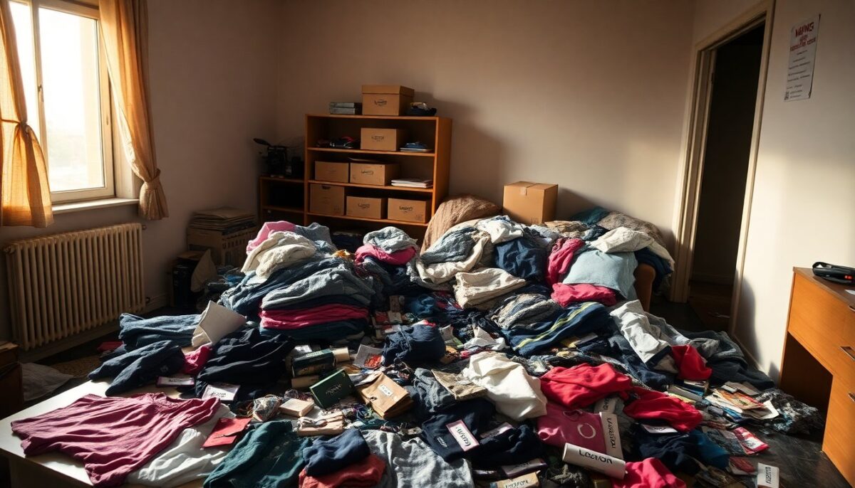 Scoperto a Milano un appartamento Aler adibito alla vendita di abbigliamento contraffatto