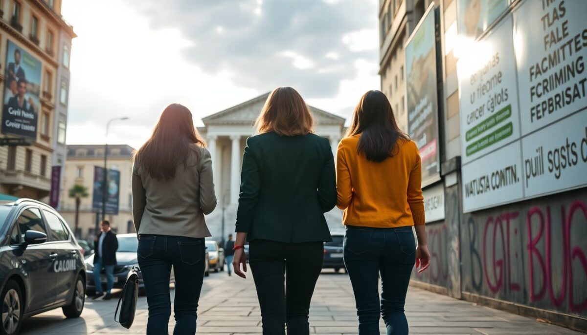 Tre femministe sotto accusa: rischio di processo per stalking
