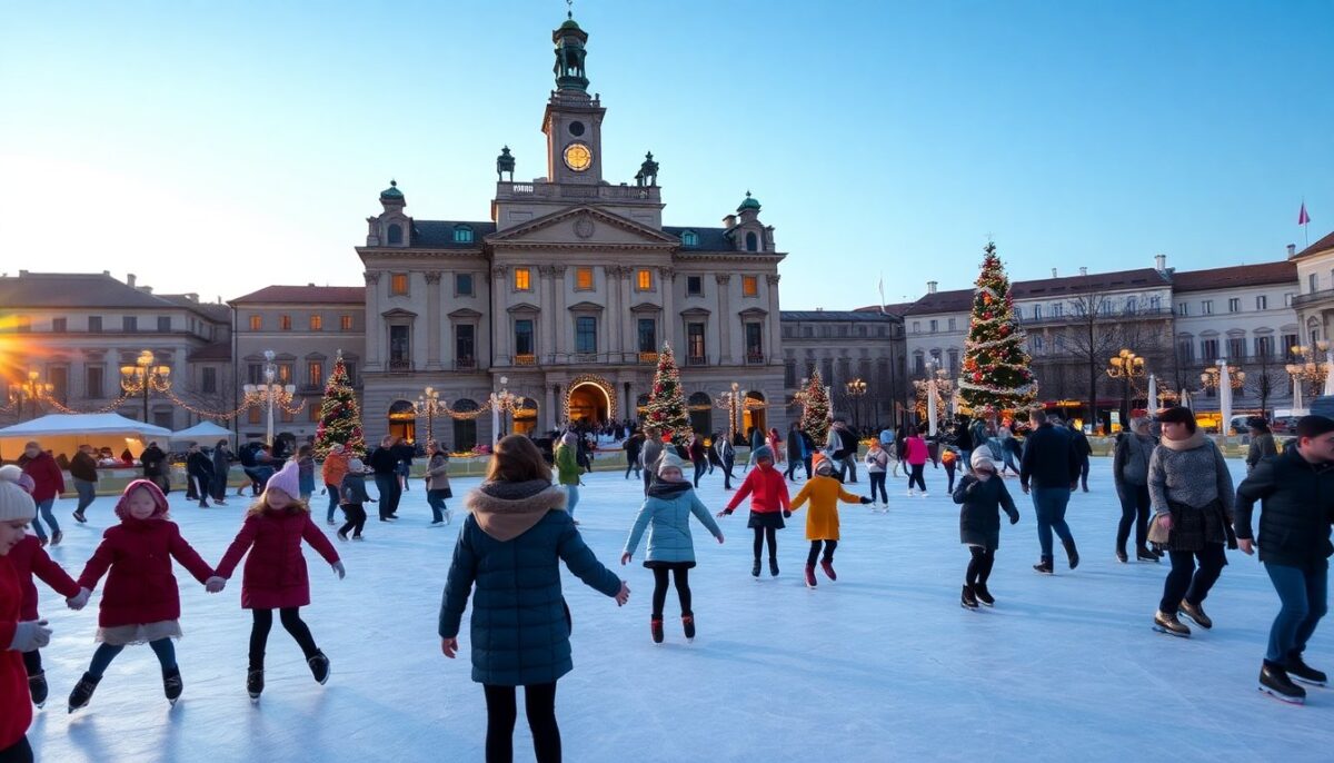Divertimento Invernale a Rho: Pista di Ghiaccio per le Olimpiadi e Festività Natalizie