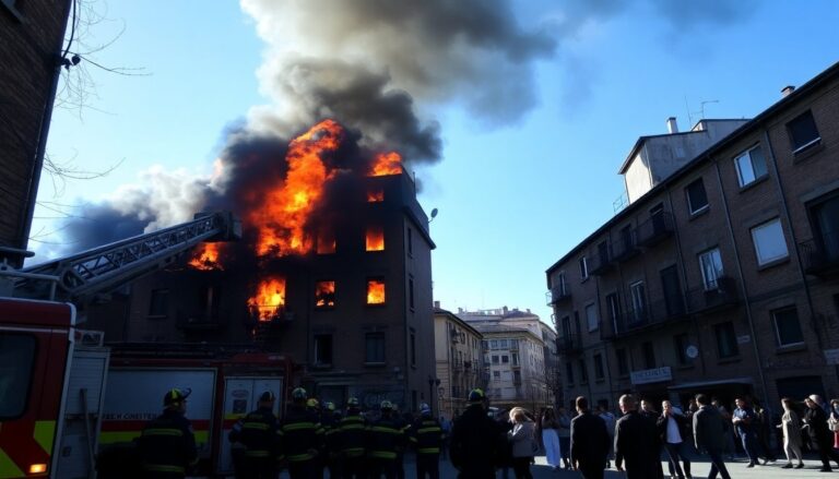 Incendio a Roma: oltre 200 evacuati per il rogo