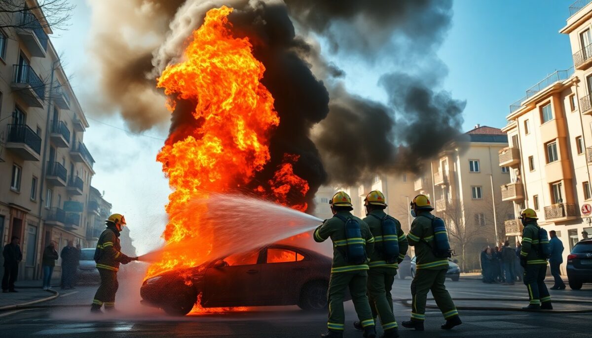 Incendio Auto a Senago: Intervento Immediato dei Vigili del Fuoco