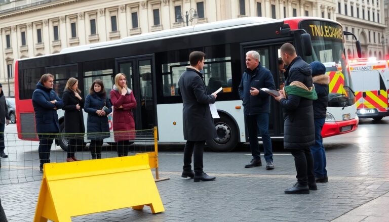 Incidente mortale a Roma: un uomo investito da un autobus nel centro città