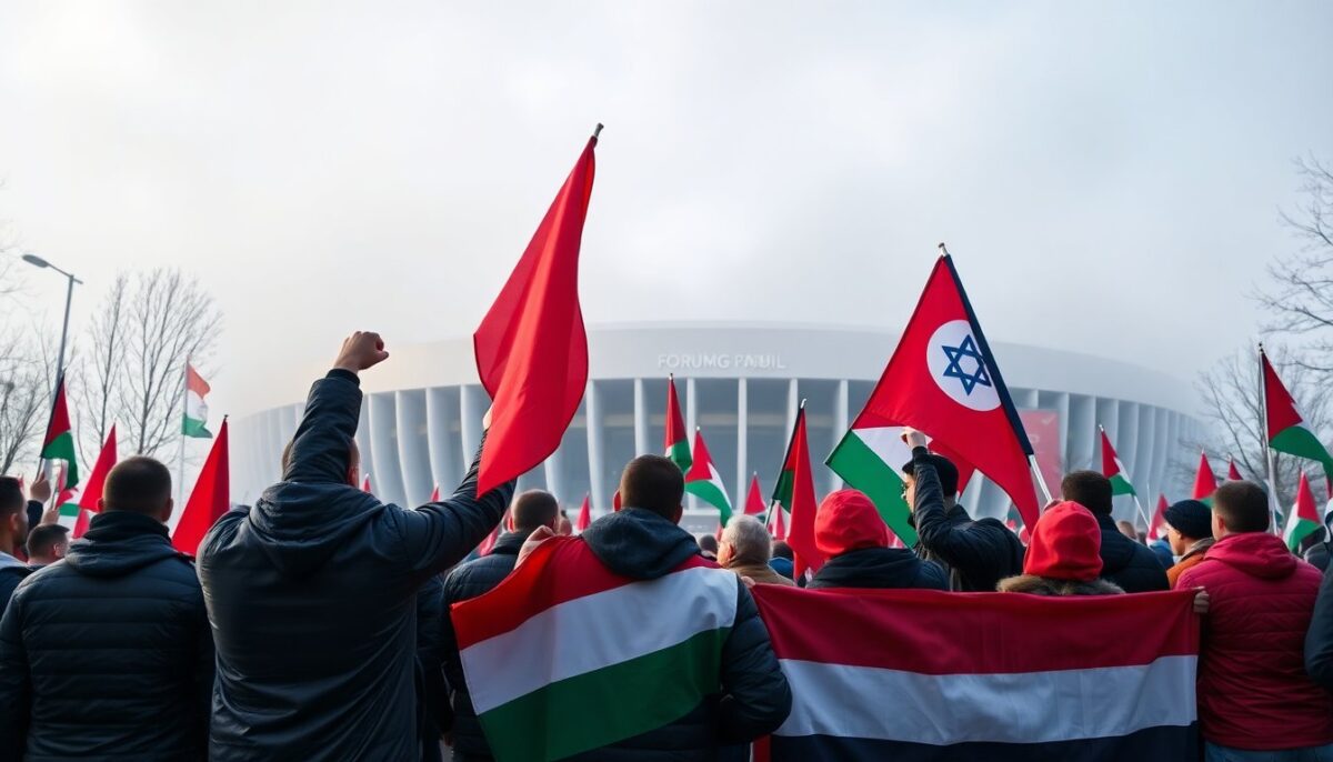 Proteste a Milano contro la partecipazione della squadra israeliana