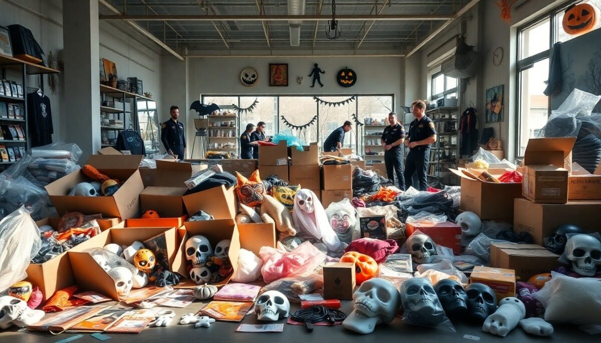 Sequestro di oltre 118.000 articoli contraffatti a Milano: il colpo di Halloween